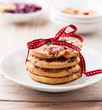 Photo: Cranberry cookies tied with a ribbon Cranberry cookies tied with a ribbon
