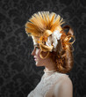 Hairdressing and makeup fashion woman
