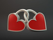 Illustration: Heart shape locks Heart shape locks