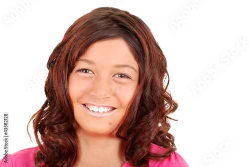Photo: Smiling portrait young girl Smiling portrait young girl
