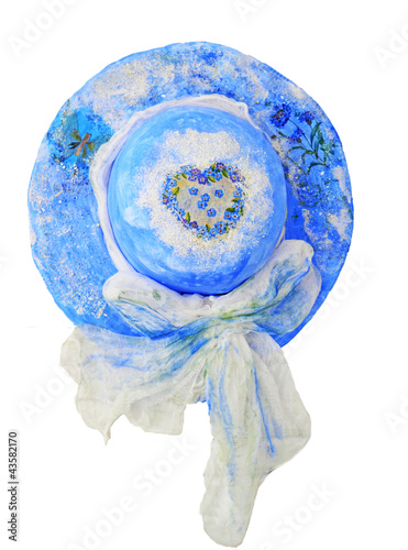 Photo: hat blue hat blue