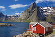 Fishing hut by fjord