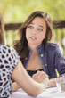 Photo: Attractive Girl Comforting A Friend Attractive Girl Comforting A Friend