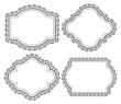 Vector: vintage frame with lace vintage frame with lace