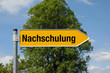 Pfeil mit Baum NACHSCHULUNG