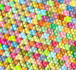 rainbow color abstract glossy blob render
