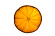 slice of orange in macro, with transapency