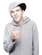 Cool dude giving a thumbs up