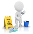 3d white people cleaner