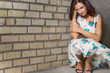 Unhappy depressed woman