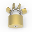Master and minor lock are locked together