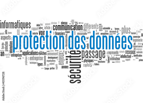Vector: protection des données protection des données