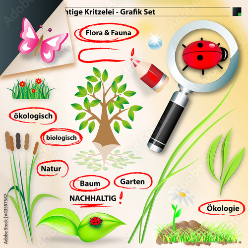 Vector: grafik set - flora und fauna grafik set - flora und fauna