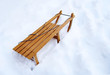 Wooden sledge