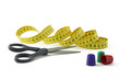Foto: schere mit meterband und fingerhut schere mit meterband und fingerhut