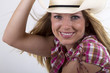 Cowgirl with beautiful smile