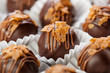 Dark chocolates candies