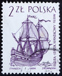 Postage stamp Poland 1964 Dutch Merchant Ship, Sailing Ship