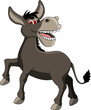funny donkey cartoon smiling