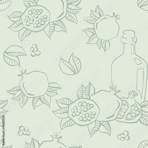 Вектор: pomegranate seamless background pomegranate seamless background