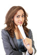 Surprised business woman
