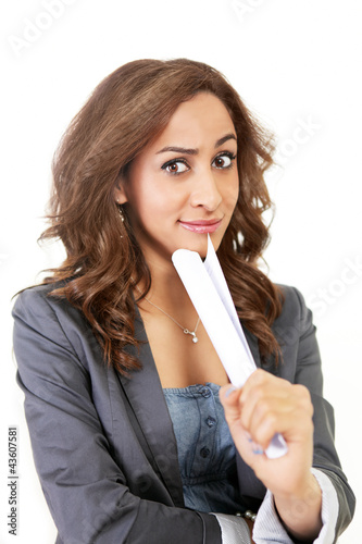 Photo: Surprised business woman Surprised business woman
