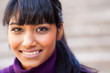 Photo: young indian woman face closeup young indian woman face closeup