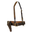Officer sword belt-is isolated on the white