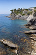 Sea coast viewscape near Bogliasco near Genova