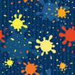 blots spattered seamless pattern