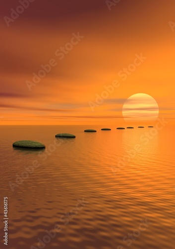 Illustration: Steps to the sun Steps to the sun