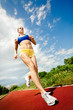 Beautiful woman runner