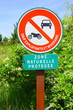 panneau,zone naturelle protégée