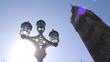 Big Ben clock in London, England. Camera move.