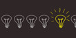 Glühlampe - Marketingkonzept Idee