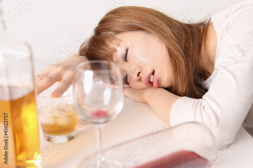 Photo: Drunkenness Woman Drunkenness Woman