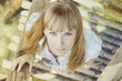Fashion photo of young beautiful woman