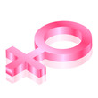 Vector female 3d icon