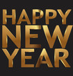 happy new year 2013 gold