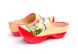 Photo: Dutch Wooden Shoes on White Background Dutch Wooden Shoes on White Background