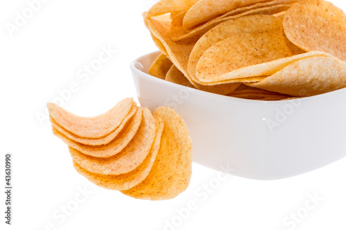 Foto: Heap of Chips in a bowl Heap of Chips in a bowl
