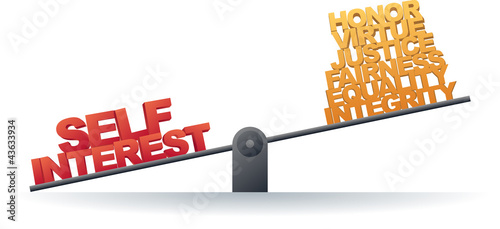 Vector: Self Interest Prevails Self Interest Prevails
