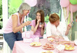 A girl celebrating her birthday