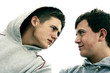 Photo: Two boys looking at each other Two boys looking at each other