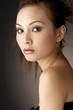 Woman with makeup and hairdo