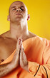 Photo: Monk praying Monk praying