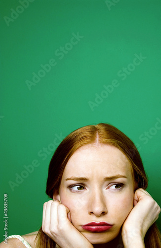 Photo: Woman sulking Woman sulking