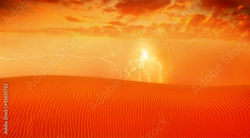 Photo: Red desert landscape Red desert landscape