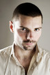Man staring at the camera