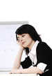 Businesswoman daydreaming